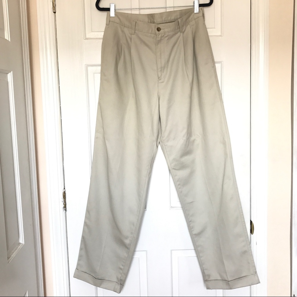 Izod Tan Khaki Chinos Trousers Pants